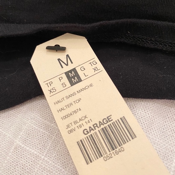 NWT Garage Black Halter Top - Picture 3 of 3